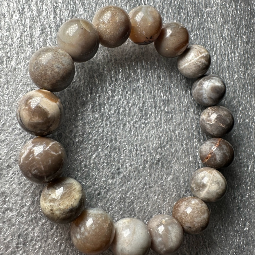12MM Coffee Opal Natural Crystal Bracelet